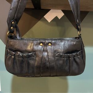 Y2K Victoria’s Secret Black Leather Shoulder Bag